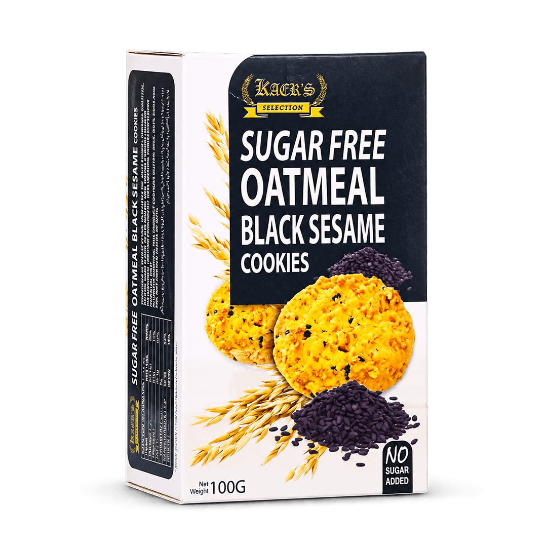 KAERS S F OATMEAL BLACK SESAME COOKIES 100G