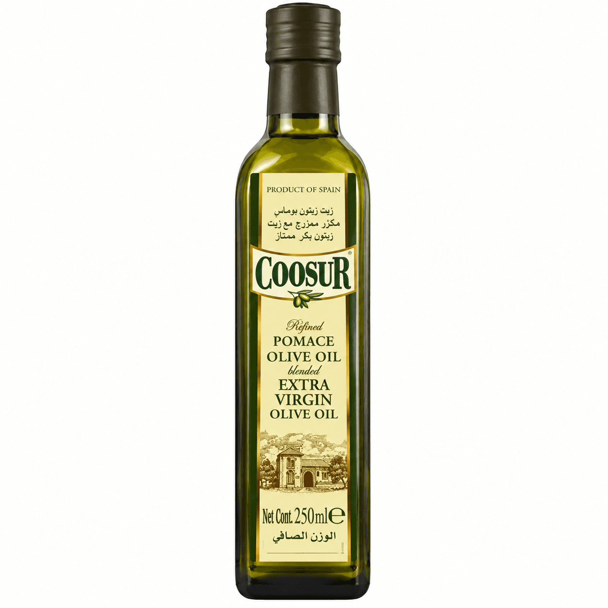 COOSUR POMACE OLIVE OIL GLASS BOTTLE 250ML